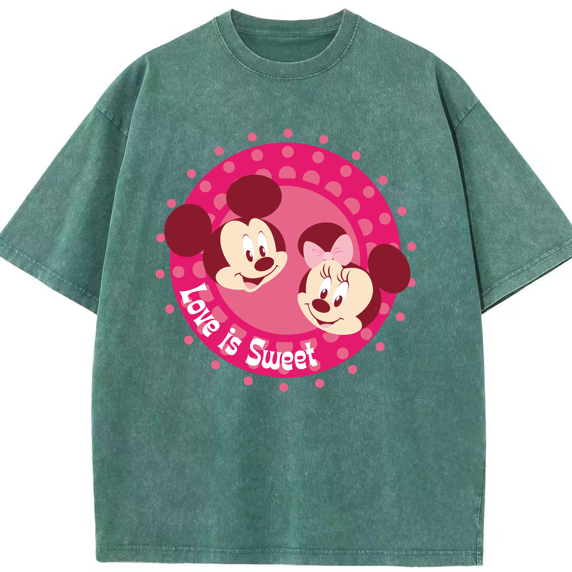 （画像用） ミッキーマウス Mickey Mouse 綿100% ヴィンテージ風 半袖Tシャツ（フロントプリント）